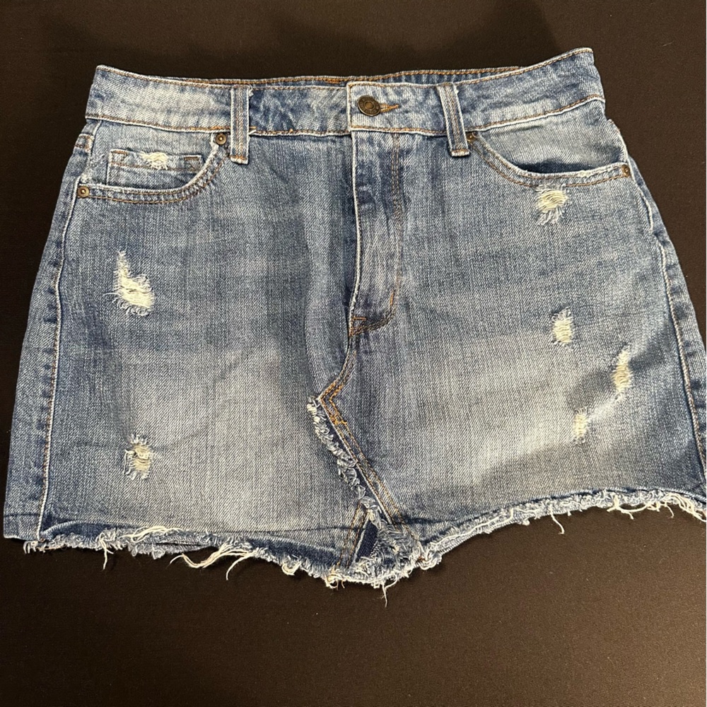 Jean Mini Skirt REWASH